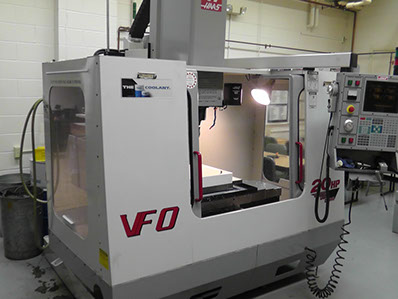 CNC Milling Machine Haas VF0 Mill with 4th Axis in our CNC Machine Shop